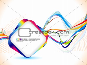 abstract colorful  line wave background