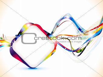 abstract colorful shiny wave background