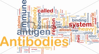 Antibodies immunity background concept