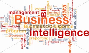 Business intelligence background concept