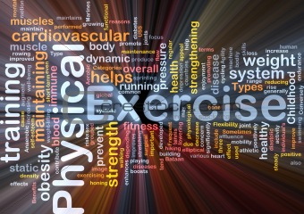 Physical exercise background concept