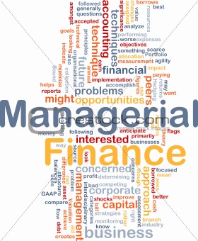 Managerial finance is bone background concept