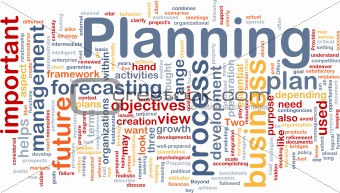 Planning is bone background concept