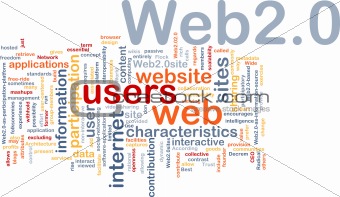 Web 2.0 background concept
