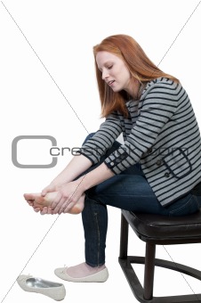 Woman with Sore Feet