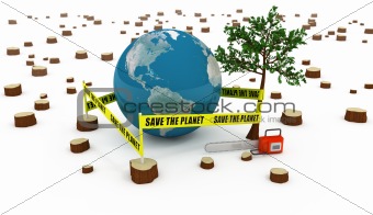 Save the Planet concept 
