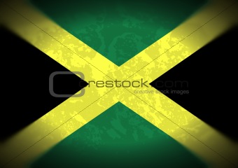 Grunge Jamaica Flag