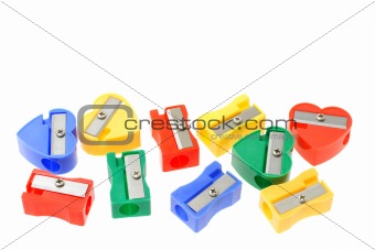 Colorful pencil sharpeners