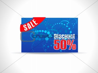 abstract colorful discount card