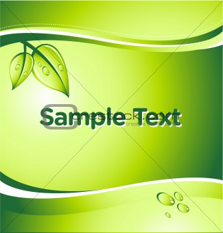 vector GREEN image of corporate identity template
