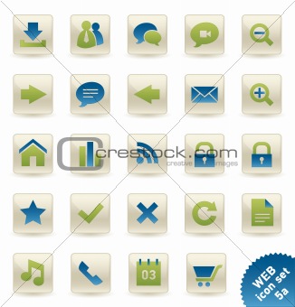 WEB and COMMUNICATION Vector icon/button set