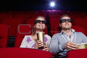 Couple at cinema