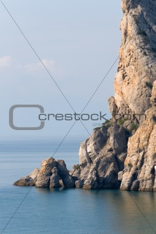 rock and sea
