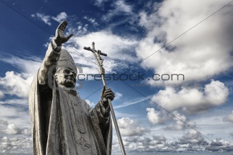 Bronze statue of John Paul II