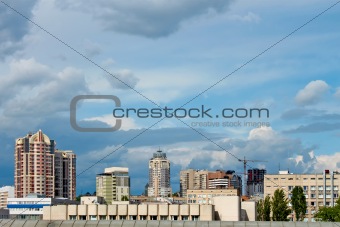 Modern buildings in Kyiv, Ukraine