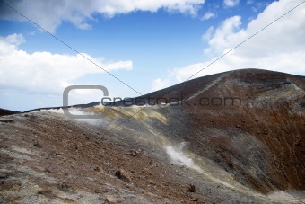 Grand Crater, island Volcano, Lipari Islands, Sicily