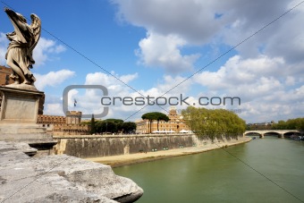 Tiber river in Rome