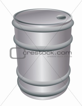 metallic barrel