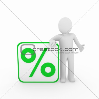 3d man sale percentage green