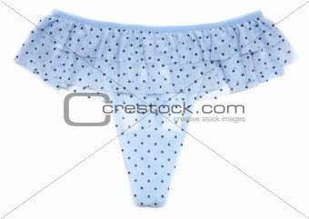 Blue feminine panties