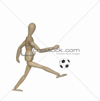 kicking foot  ball dummy