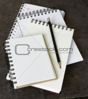 Four Notebook overlapping