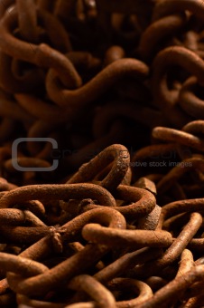 Rusty chains texture