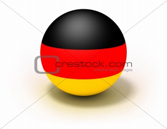 Germany Flag On Ball