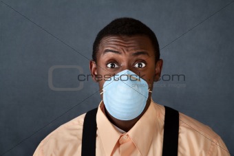 Young Man with Surgical Mask