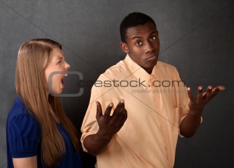 Angry Woman Snubbed By Man