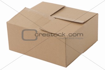 closed cardboard box