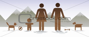basic family illustration