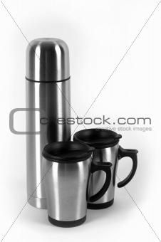 thermos and cups