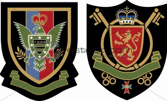 heraldic eagle symbol shield