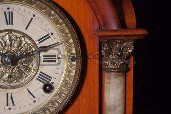 antique clock close up