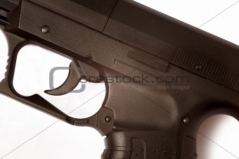 gun white background
