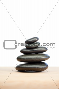 Piled up pebbles