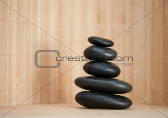 Several piled up pebbles