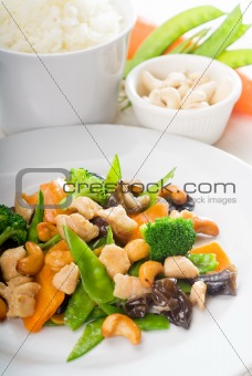 chicken and vegetables