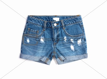 Blue denim summer  shorts