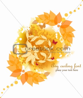 Autumn Flower Background