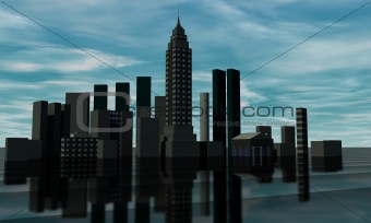 Skyline 3D render