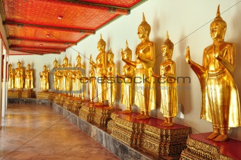 Golden Buddha image,thailand