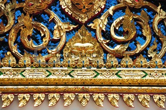 Decoration detail in a Thai temple