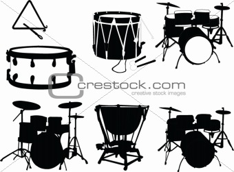 Musical instruments collection - vector