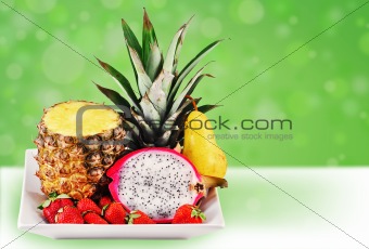 Fun tropical fruit mix