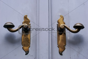 Two door handles