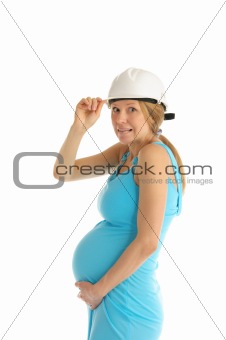 astonished pregnant woman