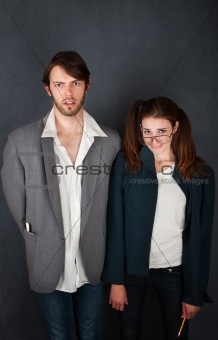 Uncomfortable Couple