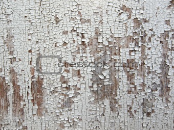 Wood with shabby paint